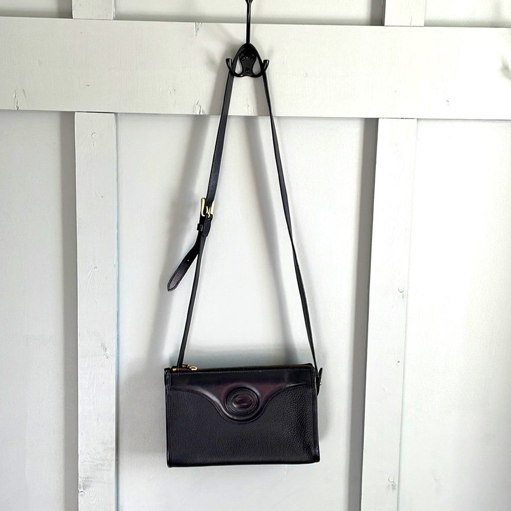 Downey & Bourke All Weather Leather Classic Black Crossbody
